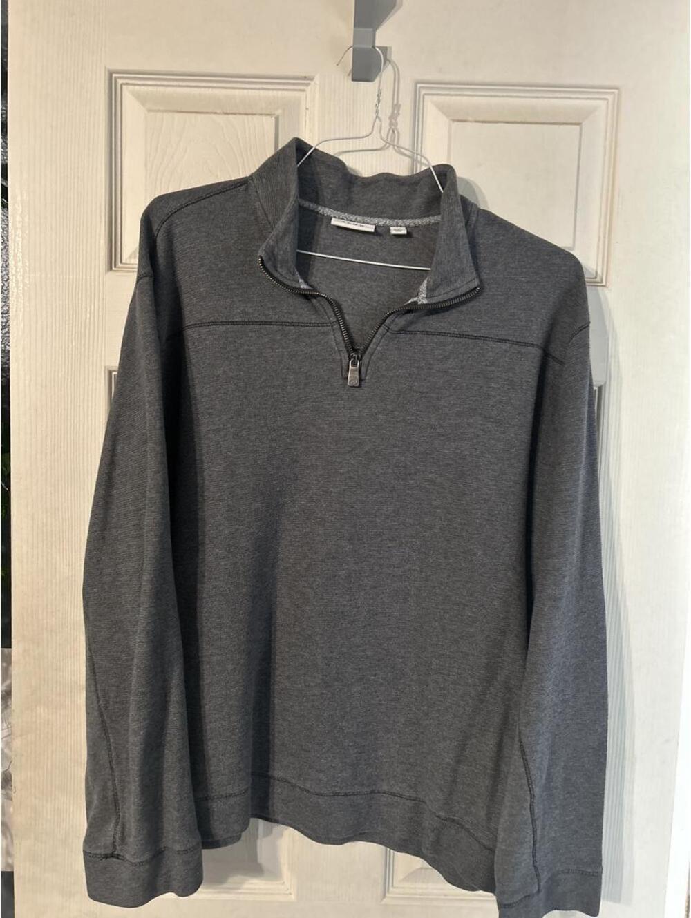 rowm quarter zip pullover XXL charcoal gray
